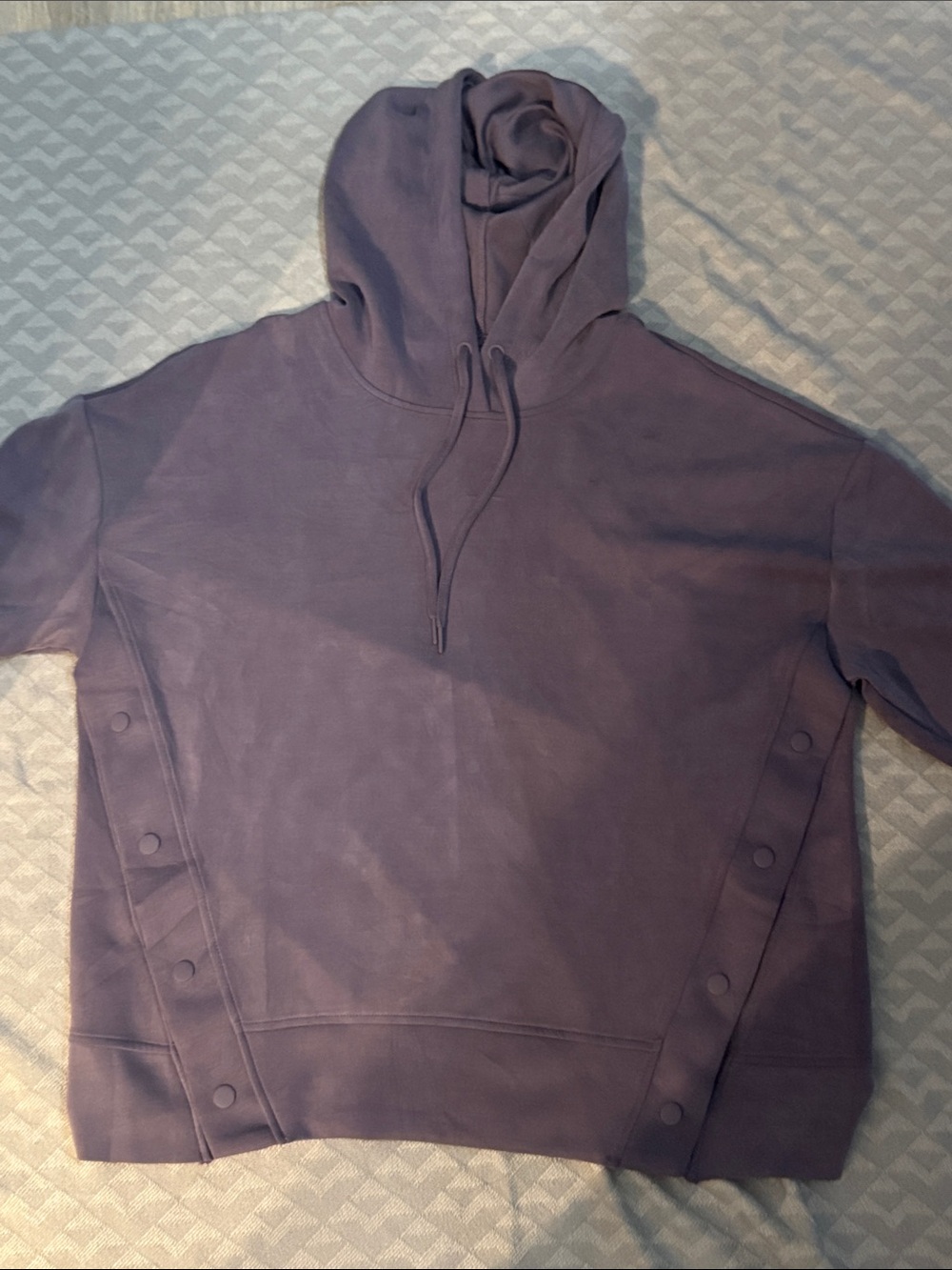 Women's Pullover Hoodie in Dusty Purple - Casual Hooded Sweatshirt